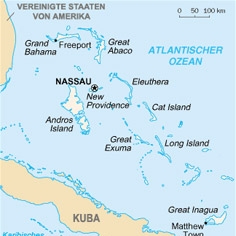 Karte von Bahamas